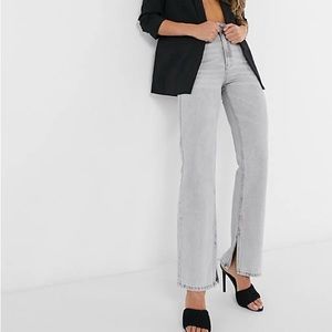 ASOS STRADIVARIUS Long Straight Slit in Grey